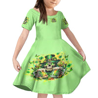 Irish Skull Family Matching Summer Maxi Dress and Hawaiian Shirt The Devil Whispered To Me I'm Coming For You - Wonder Print Shop