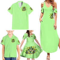 Irish Skull Family Matching Summer Maxi Dress and Hawaiian Shirt The Devil Whispered To Me I'm Coming For You - Wonder Print Shop