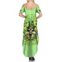 Irish Skull Family Matching Summer Maxi Dress and Hawaiian Shirt The Devil Whispered To Me I'm Coming For You - Wonder Print Shop