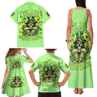 Irish Skull Family Matching Tank Maxi Dress and Hawaiian Shirt The Devil Whispered To Me I'm Coming For You - Wonder Print Shop