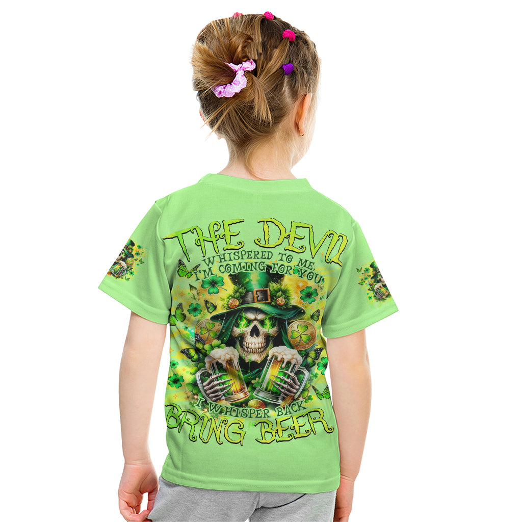 Irish Skull Kid T Shirt The Devil Whispered To Me I'm Coming For You - Wonder Print Shop