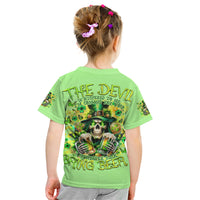 Irish Skull Kid T Shirt The Devil Whispered To Me I'm Coming For You - Wonder Print Shop