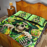 Irish Skull Quilt Bed Set The Devil Whispered To Me I'm Coming For You - Wonder Print Shop
