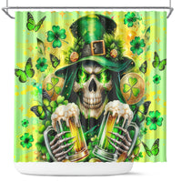 Irish Skull Shower Curtain The Devil Whispered To Me I'm Coming For You