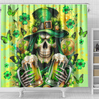 Irish Skull Shower Curtain The Devil Whispered To Me I'm Coming For You