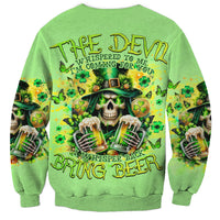 Irish Skull Sweatshirt The Devil Whispered To Me I'm Coming For You - Wonder Print Shop