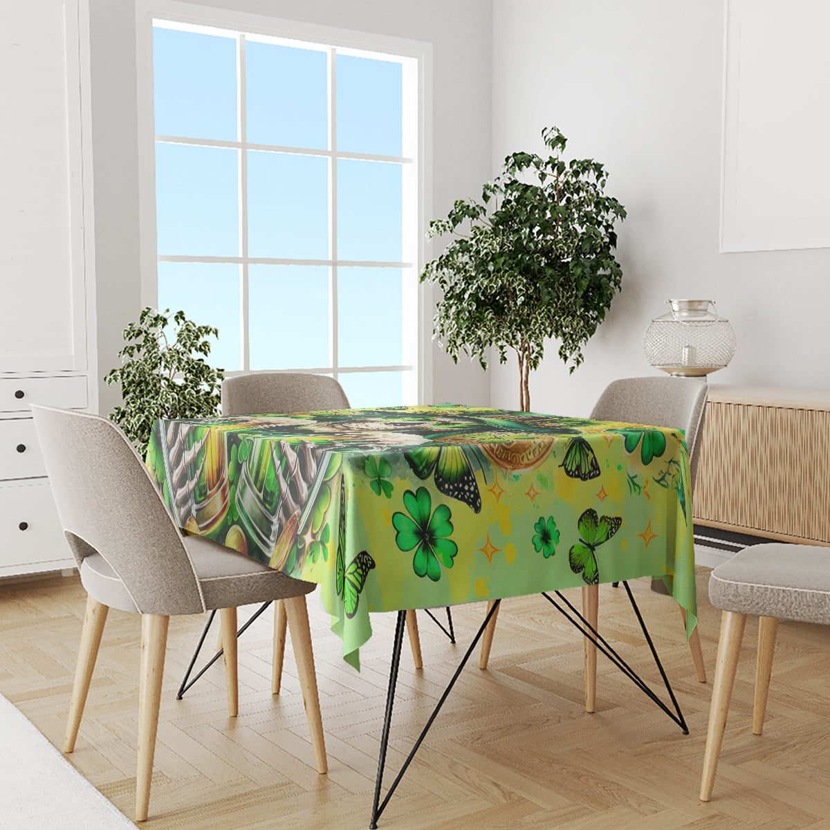 Irish Skull Tablecloth The Devil Whispered To Me I'm Coming For You - Wonder Print Shop