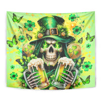 Irish Skull Tapestry The Devil Whispered To Me I'm Coming For You - Wonder Print Shop