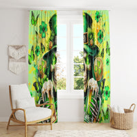 Irish Skull Window Curtain The Devil Whispered To Me I'm Coming For You - Wonder Print Shop