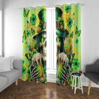 Irish Skull Window Curtain The Devil Whispered To Me I'm Coming For You - Wonder Print Shop