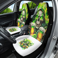 Irish Skull Car Seat Cover I Whisper Back Bring Beer - Wonder Print Shop