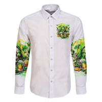 Irish Skull Family Matching Long Sleeve Bodycon Dress and Hawaiian Shirt I Whisper Back Bring Beer - Wonder Print Shop