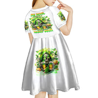 Irish Skull Kid Short Sleeve Dress I Whisper Back Bring Beer - Wonder Print Shop
