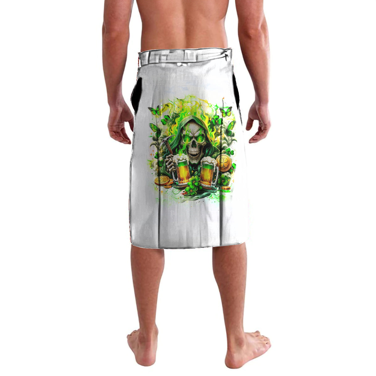 Irish Skull Lavalava I Whisper Back Bring Beer - Wonder Print Shop