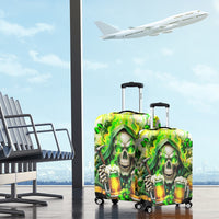 Irish Skull Luggage Cover I Whisper Back Bring Beer - Wonder Print Shop