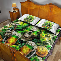 Irish Skull Quilt Bed Set I Whisper Back Bring Beer - Wonder Print Shop