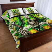 Irish Skull Quilt Bed Set I Whisper Back Bring Beer - Wonder Print Shop