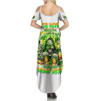 Irish Skull Summer Maxi Dress I Whisper Back Bring Beer - Wonder Print Shop