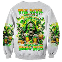 Irish Skull Sweatshirt I Whisper Back Bring Beer - Wonder Print Shop