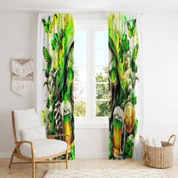 Irish Skull Window Curtain I Whisper Back Bring Beer - Wonder Print Shop