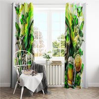 Irish Skull Window Curtain I Whisper Back Bring Beer - Wonder Print Shop