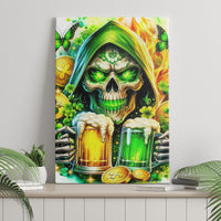 Irish Skull Canvas Wall Art To Wash Down Another Beer To Wash Down This Beer - Wonder Print Shop