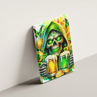 Irish Skull Canvas Wall Art To Wash Down Another Beer To Wash Down This Beer - Wonder Print Shop