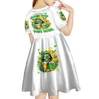 Irish Skull Kid Short Sleeve Dress To Wash Down Another Beer To Wash Down This Beer - Wonder Print Shop