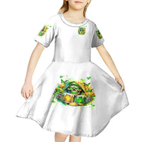 Irish Skull Kid Short Sleeve Dress To Wash Down Another Beer To Wash Down This Beer - Wonder Print Shop