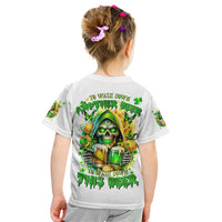 Irish Skull Kid T Shirt To Wash Down Another Beer To Wash Down This Beer - Wonder Print Shop