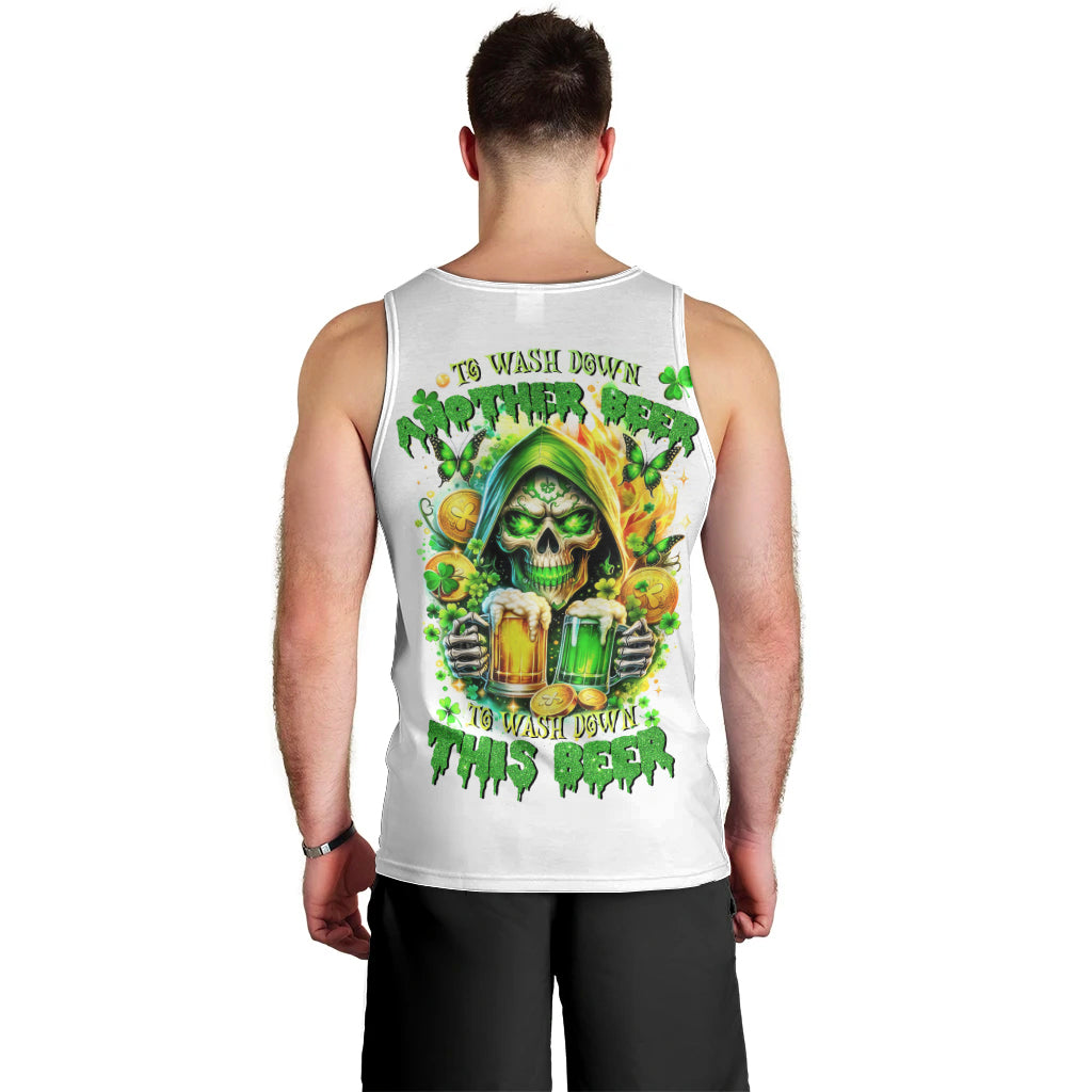 Irish Skull Men Tank Top To Wash Down Another Beer To Wash Down This Beer - Wonder Print Shop