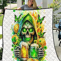 Irish Skull Quilt To Wash Down Another Beer To Wash Down This Beer - Wonder Print Shop