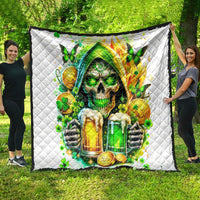 Irish Skull Quilt To Wash Down Another Beer To Wash Down This Beer - Wonder Print Shop