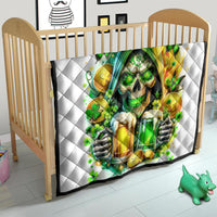 Irish Skull Quilt To Wash Down Another Beer To Wash Down This Beer - Wonder Print Shop