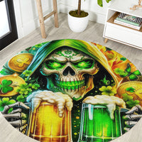 Irish Skull Round Carpet To Wash Down Another Beer To Wash Down This Beer
