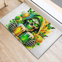 Irish Skull Rubber Doormat To Wash Down Another Beer To Wash Down This Beer - Wonder Print Shop
