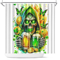 Irish Skull Shower Curtain To Wash Down Another Beer To Wash Down This Beer