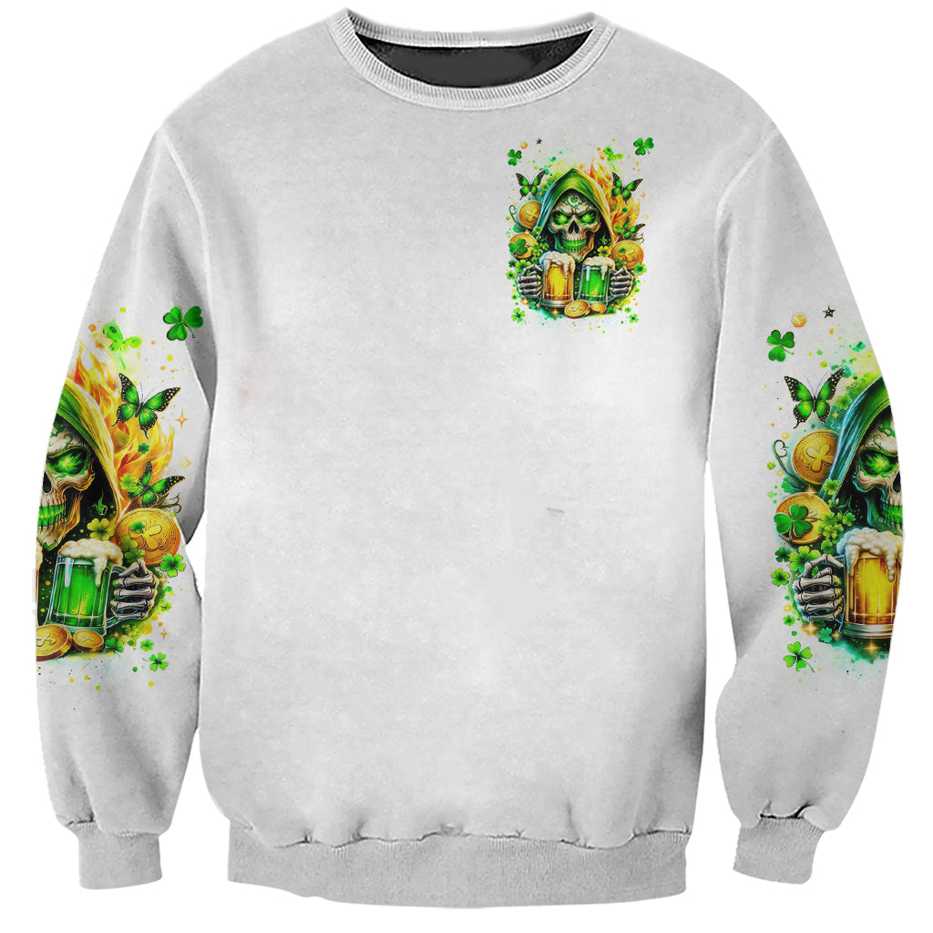 Irish Skull Sweatshirt To Wash Down Another Beer To Wash Down This Beer - Wonder Print Shop