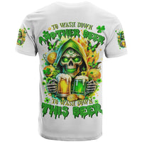 Irish Skull T Shirt To Wash Down Another Beer To Wash Down This Beer - Wonder Print Shop