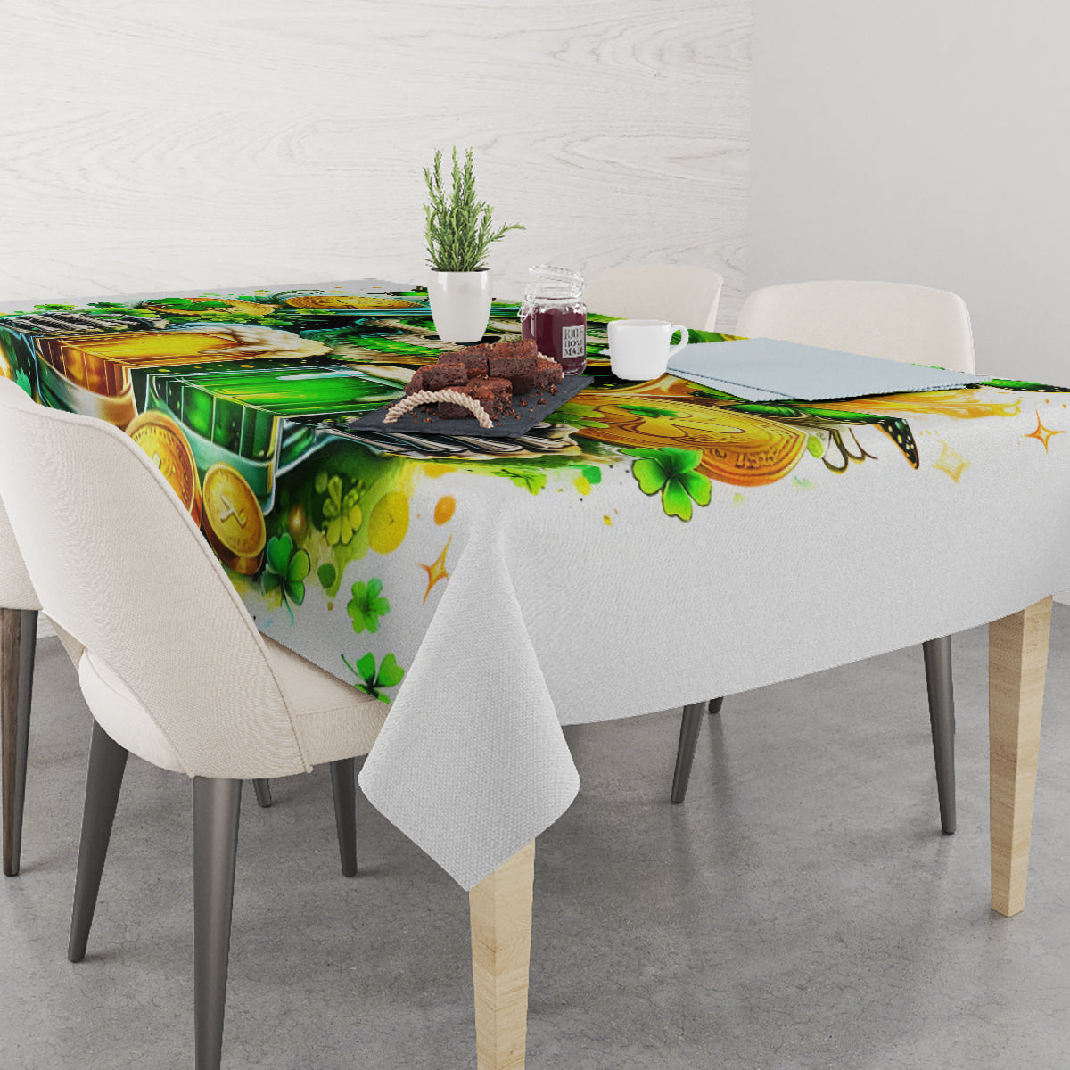 Irish Skull Tablecloth To Wash Down Another Beer To Wash Down This Beer - Wonder Print Shop