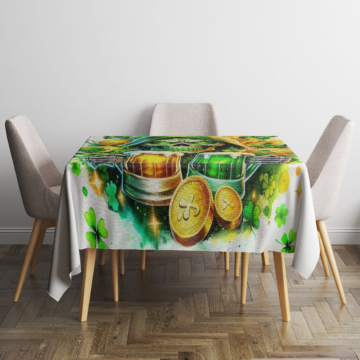 Irish Skull Tablecloth To Wash Down Another Beer To Wash Down This Beer - Wonder Print Shop