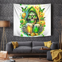 Irish Skull Tapestry To Wash Down Another Beer To Wash Down This Beer - Wonder Print Shop
