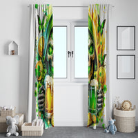 Irish Skull Window Curtain To Wash Down Another Beer To Wash Down This Beer - Wonder Print Shop