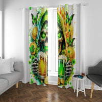 Irish Skull Window Curtain To Wash Down Another Beer To Wash Down This Beer - Wonder Print Shop