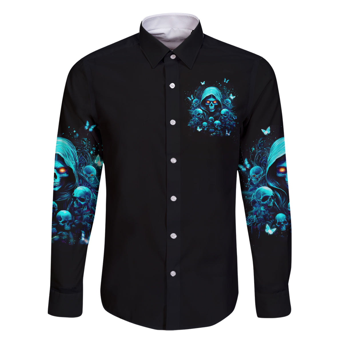 Witch Skull Family Matching Mermaid Dress and Hawaiian Shirt The Good Girl In Me Got Tired Of The Bullshit - Wonder Print Shop