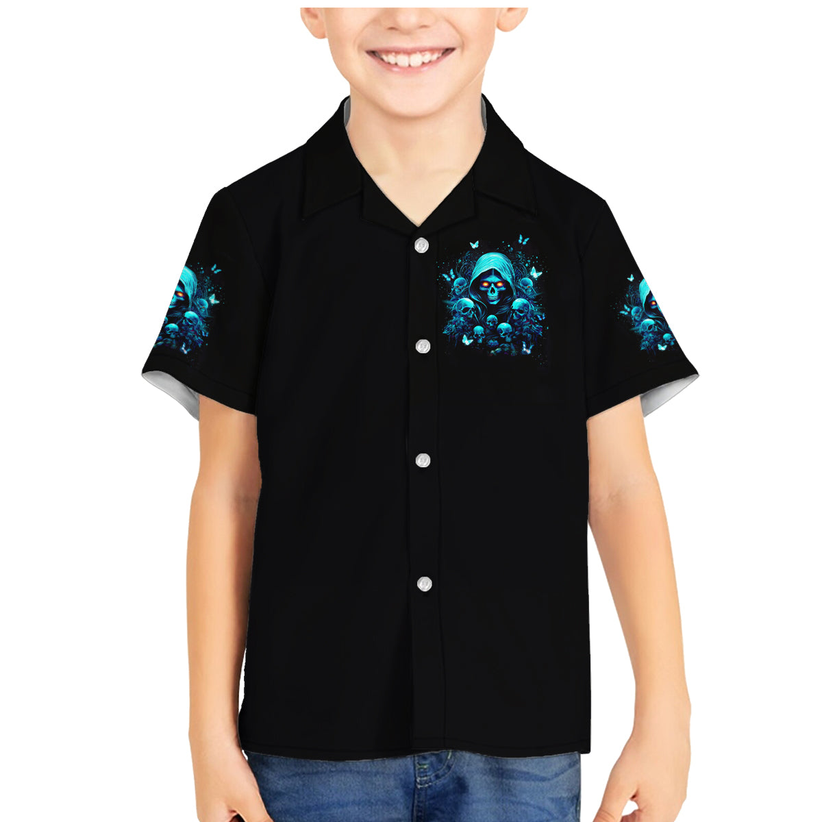 Witch Skull Family Matching Mermaid Dress and Hawaiian Shirt The Good Girl In Me Got Tired Of The Bullshit - Wonder Print Shop