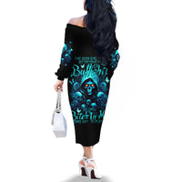 Witch Skull Family Matching Off Shoulder Long Sleeve Dress and Hawaiian Shirt The Good Girl In Me Got Tired Of The Bullshit - Wonder Print Shop