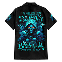 Witch Skull Family Matching Off Shoulder Maxi Dress and Hawaiian Shirt The Good Girl In Me Got Tired Of The Bullshit - Wonder Print Shop