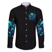 Witch Skull Family Matching Off Shoulder Short Dress and Hawaiian Shirt The Good Girl In Me Got Tired Of The Bullshit - Wonder Print Shop