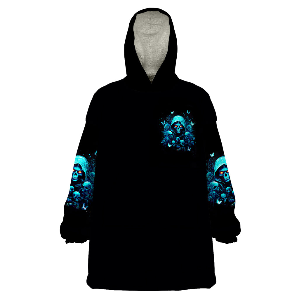 Witch Skull Wearable Blanket Hoodie The Good Girl In Me Got Tired Of The Bullshit - Wonder Print Shop